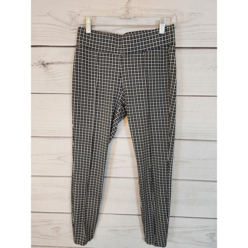 Old Navy Women's Multicolor Check Stevie High Rise Cropped Trousers Pants Size S